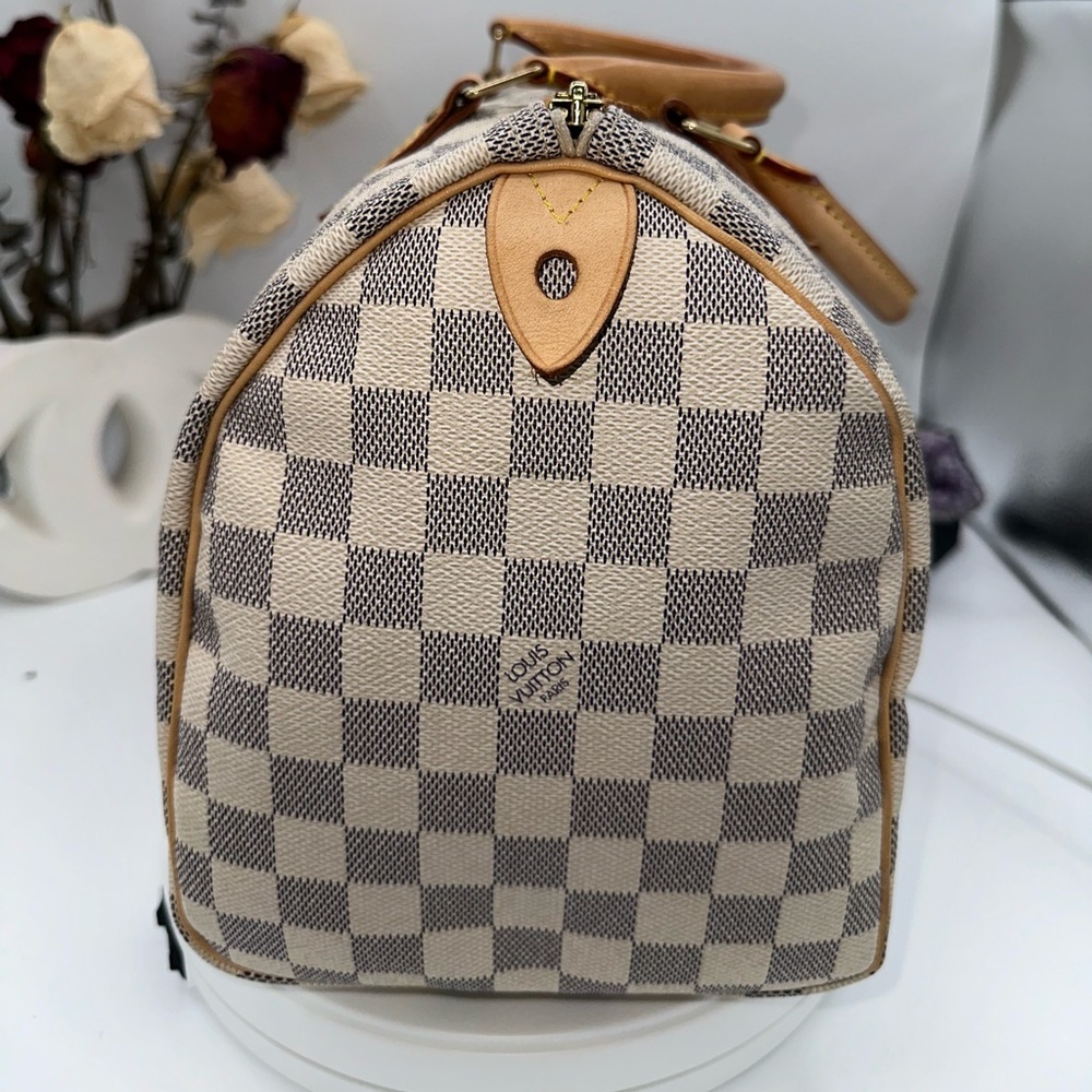 Louis Vuitton Speedy 30 Damier Azur with dusty and COA - Picture 5 of 12